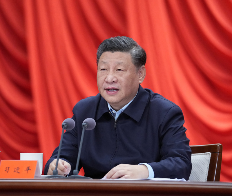 3月1日，2022年春季学期中央党校（国家行政学院）中青年干部培训班在中央党?？?。中共中央总书记、国家主席、中央军委主席习近平在开班式上发表重要讲话。新华社记者 申宏 摄